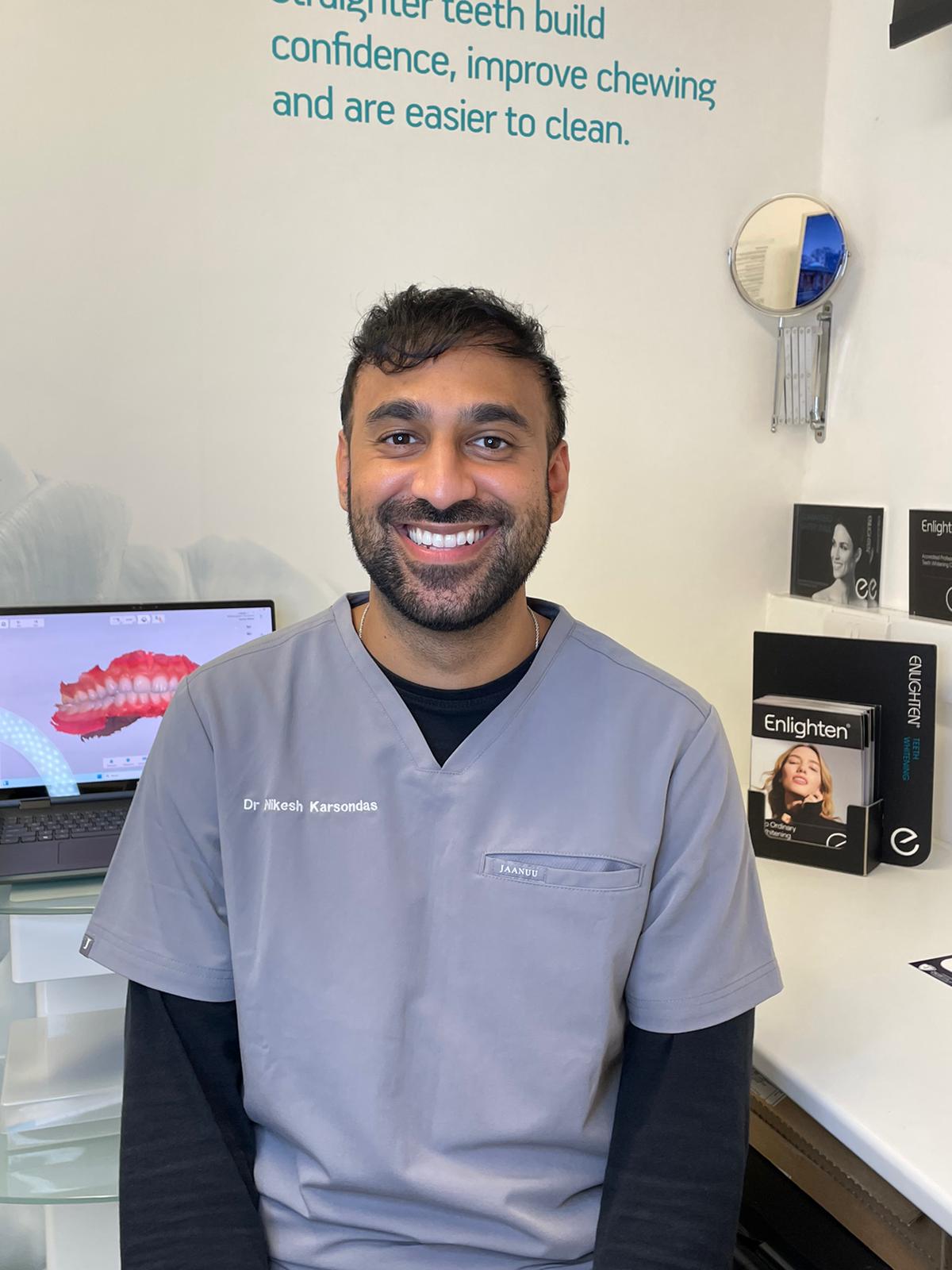 Dr Nikesh Karsondas at Horwich Dental Care Centre