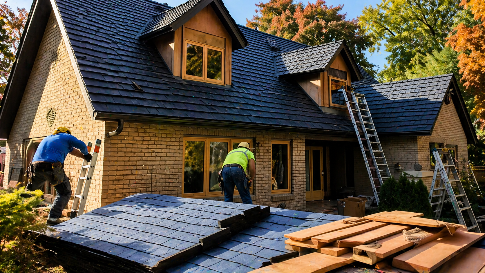 Slate Roofs in Fall River