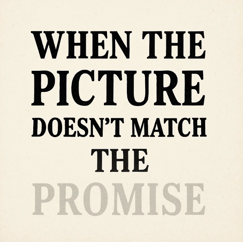 When the Picture Doesn’t Match the Promise