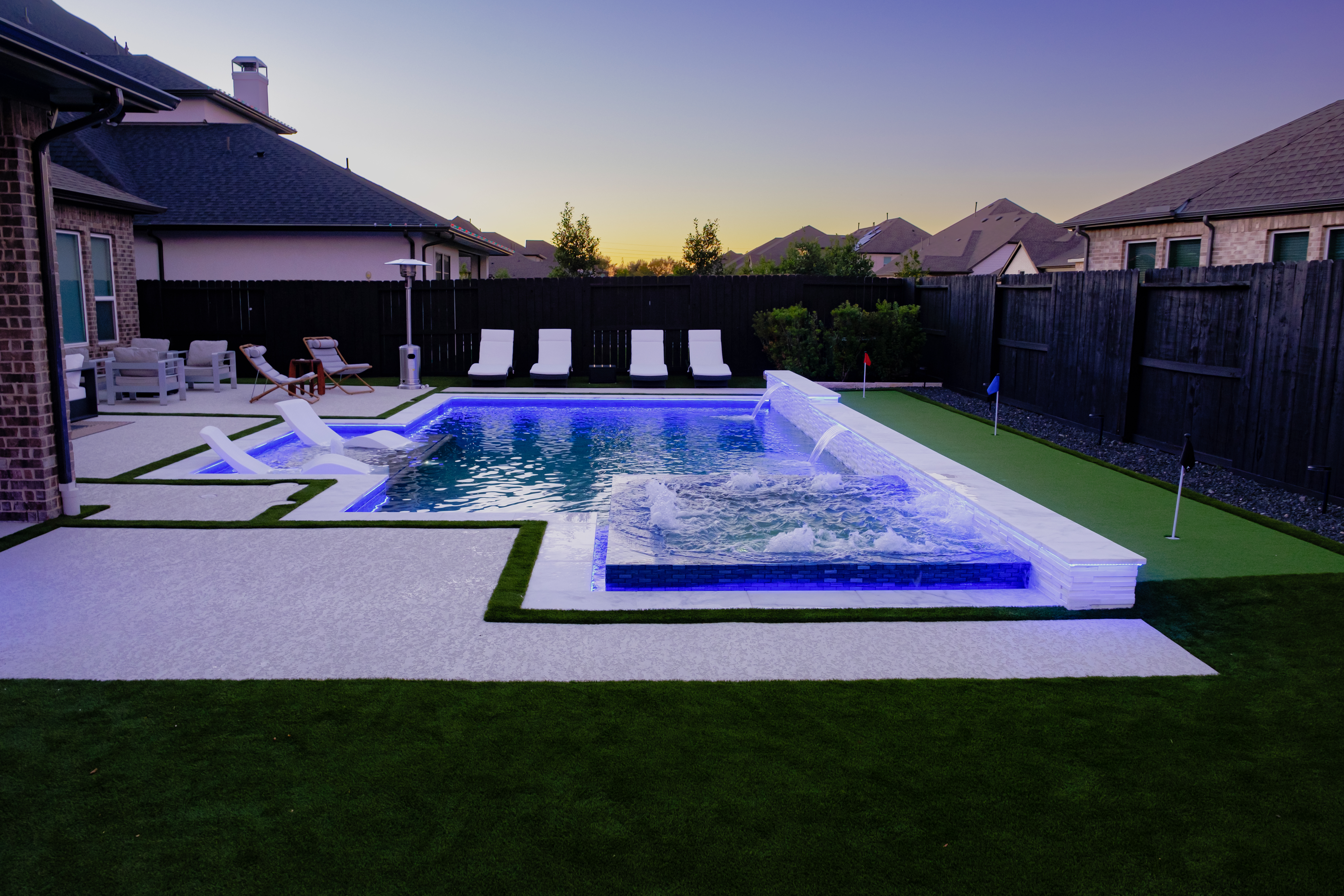 Another Power Vision Pools backyard