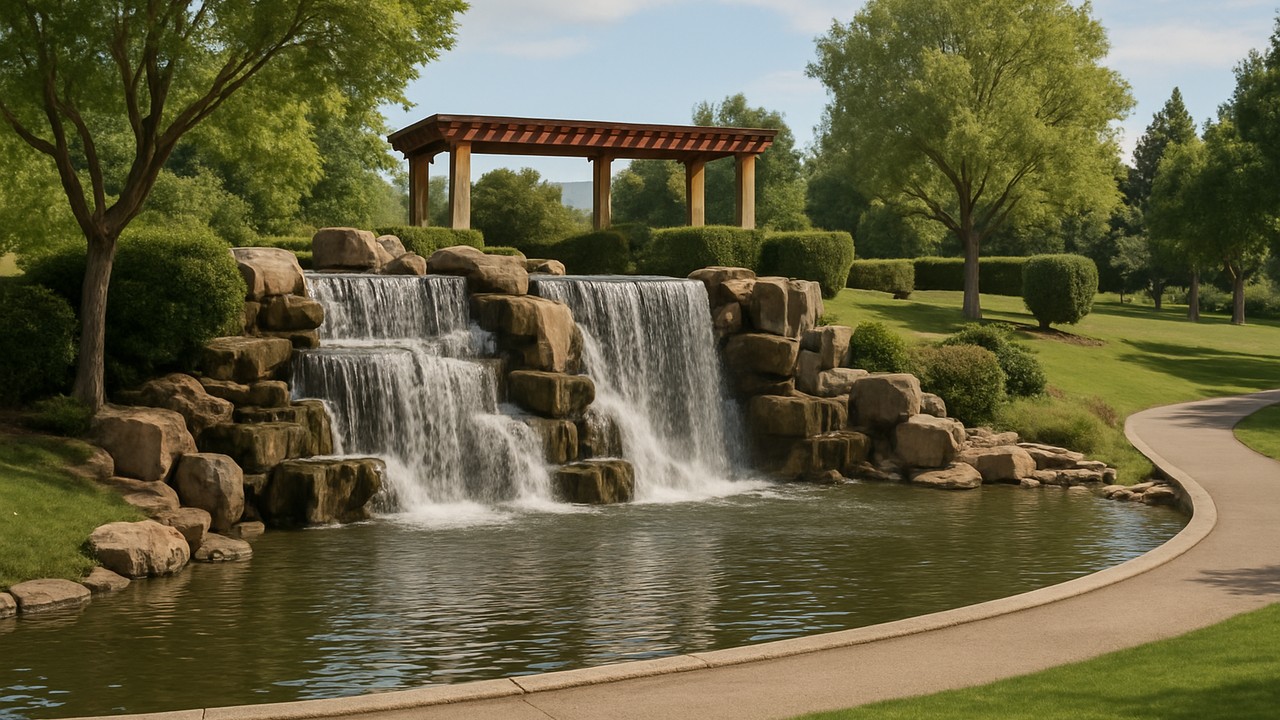 Waterfall Park in San Ramon, CA