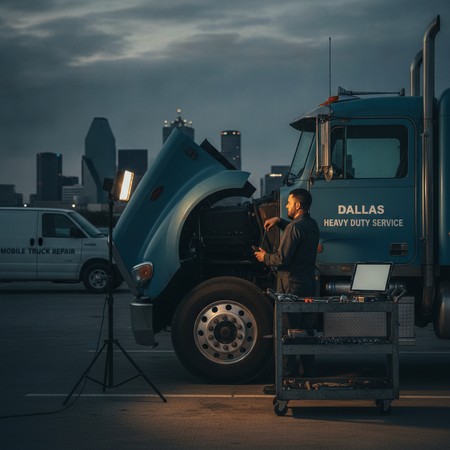 Mobile Diesel Truck Repair Service in Dallas Texas