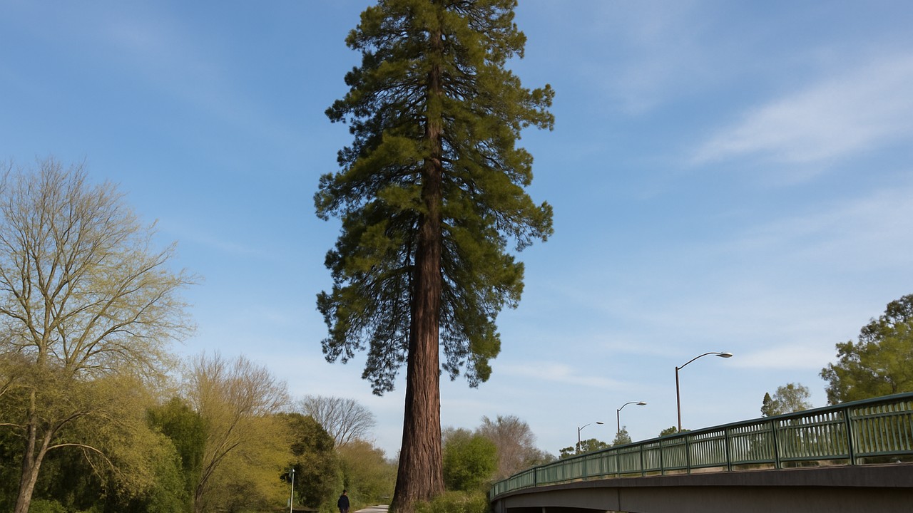 El Palo Alto Tree - Namesake Tree of City of Palo Alto in Palo Alto, CA