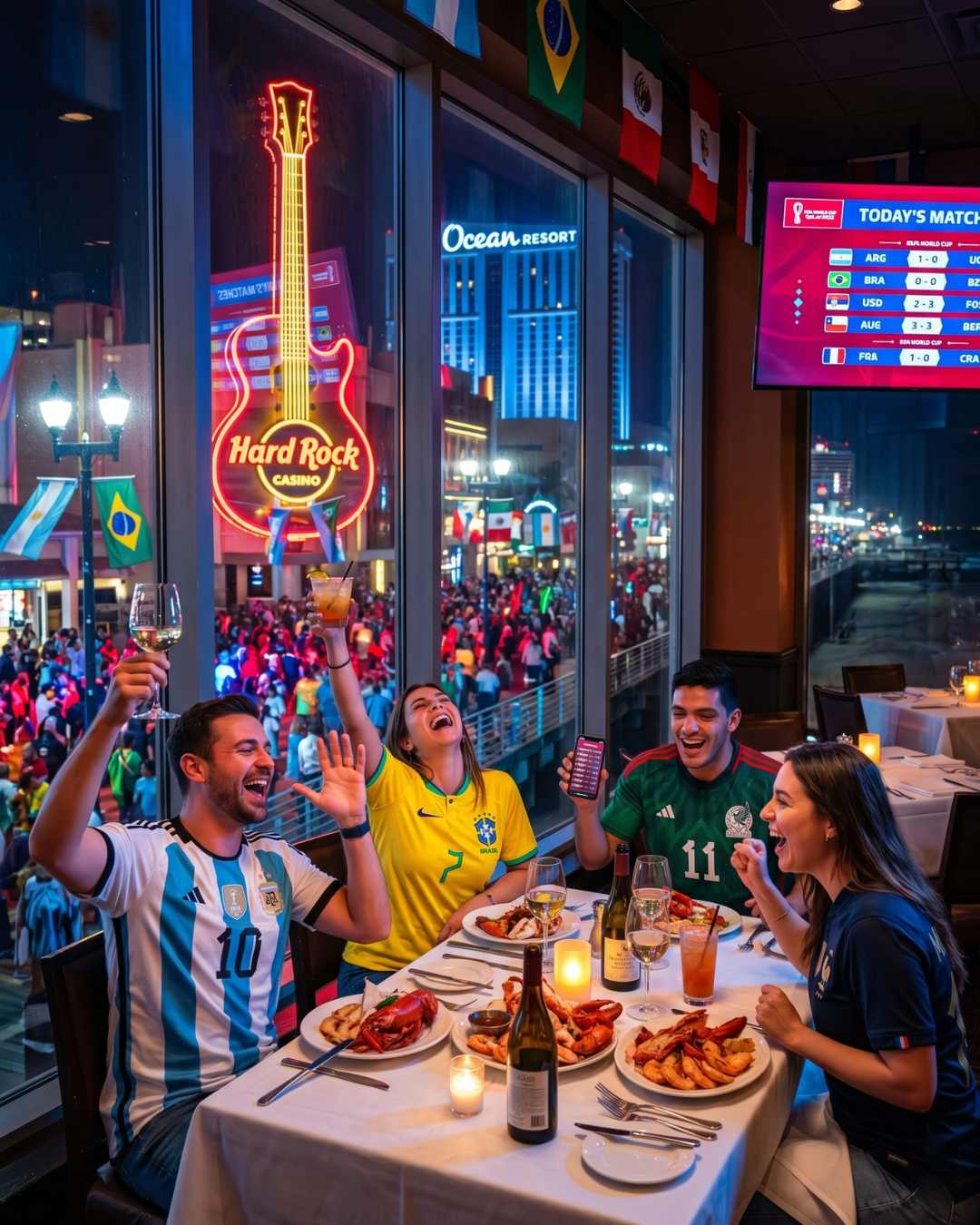 Atlantic City World Cup dining and casino experience