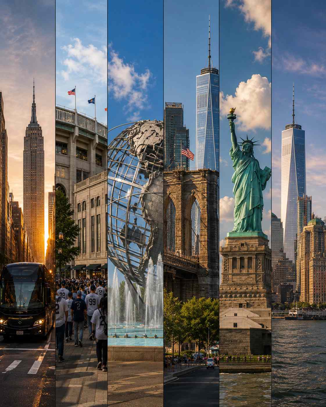 New York City landmarks and borough route thumbnail