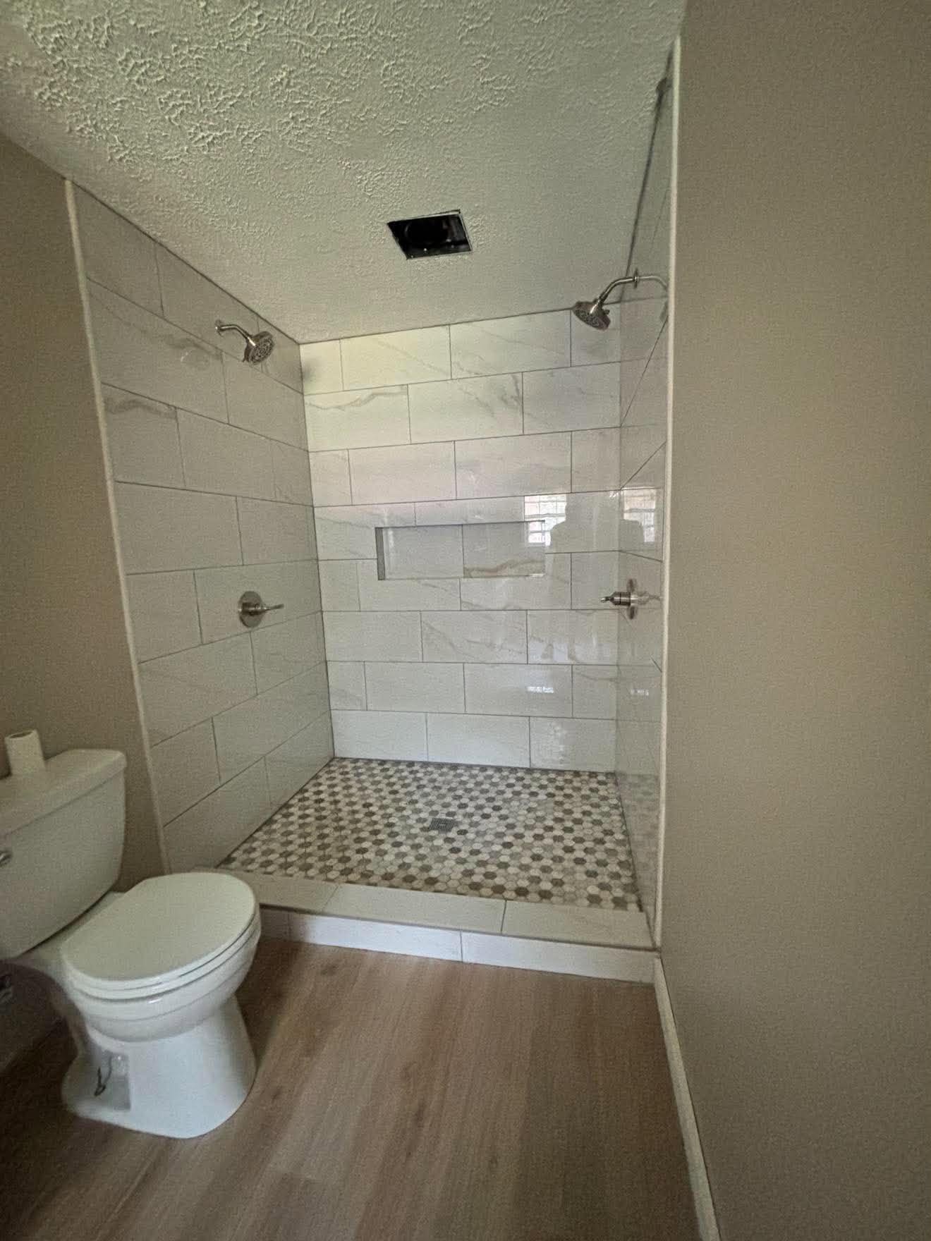 Tile Shower Installation — before