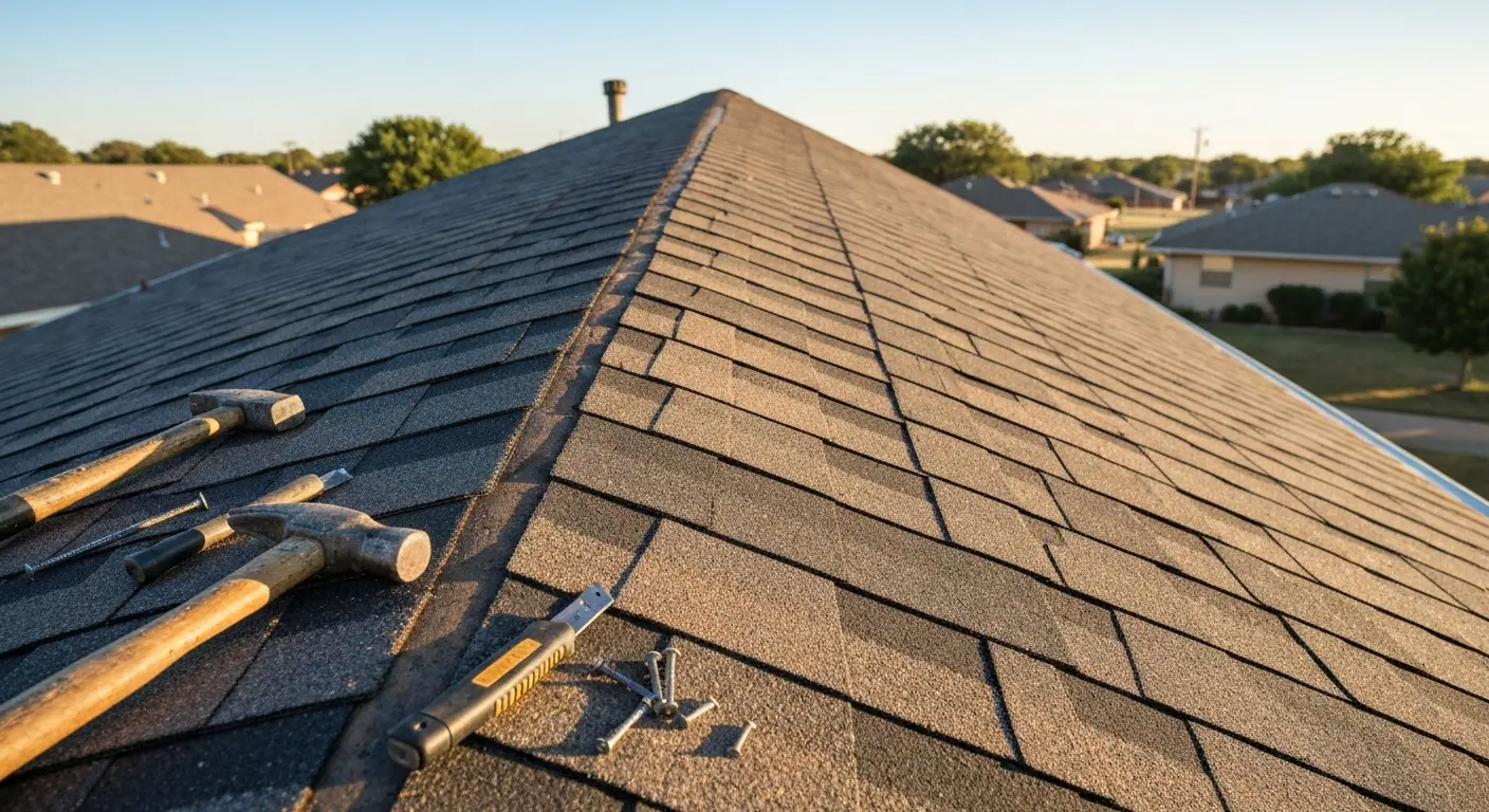 Roof repair work