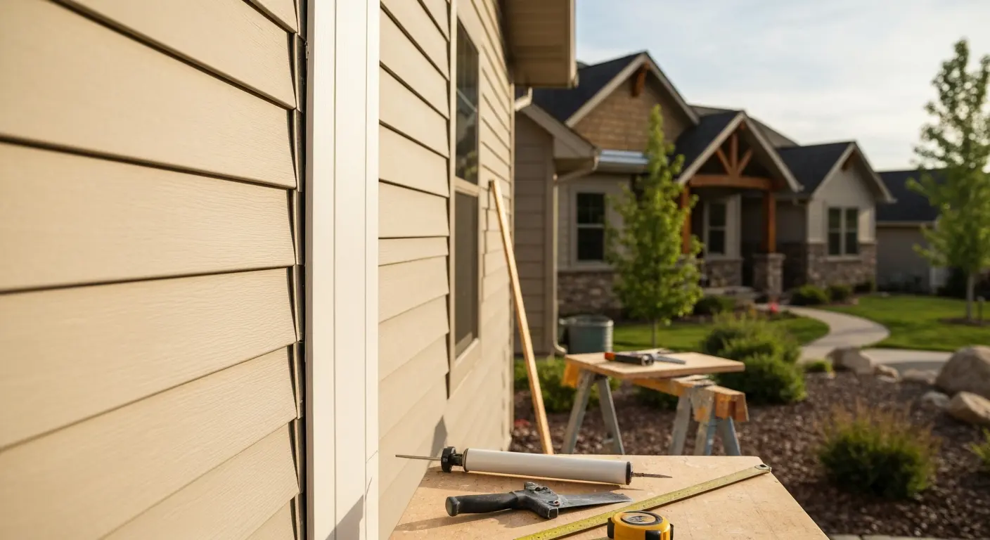 Siding repair work
