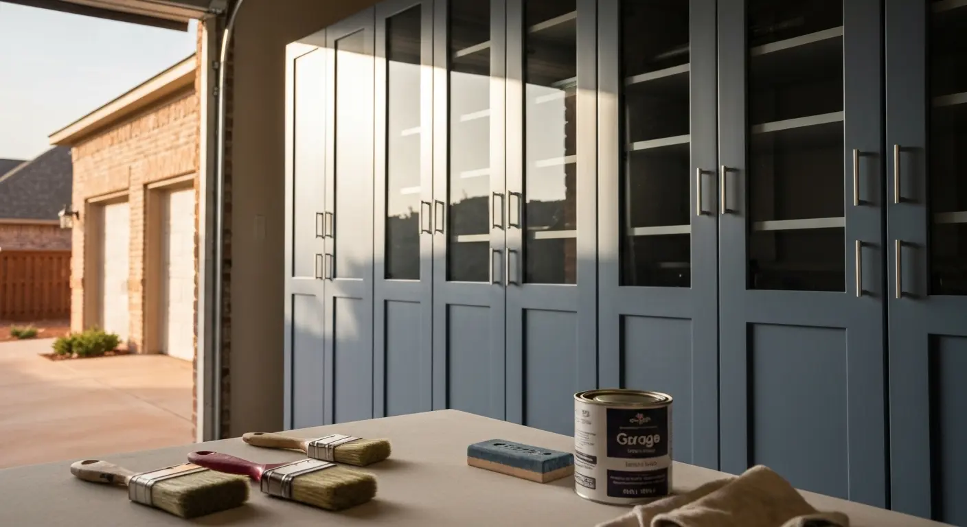 Garage cabinet refinishing