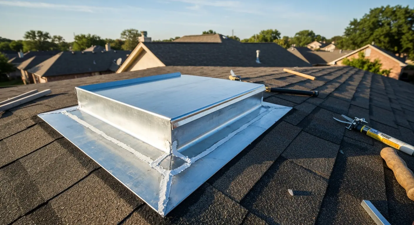 Flashing repair on roof