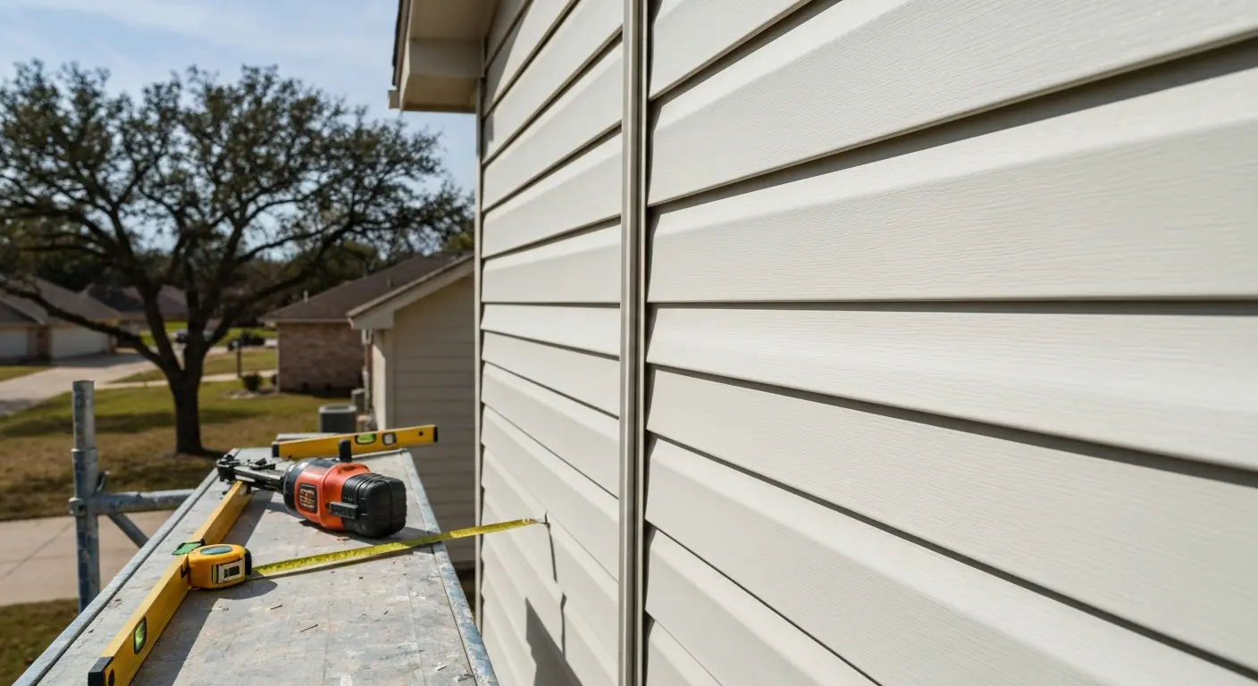 Vinyl siding installation in Edmond