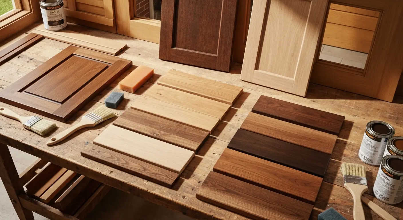 Color samples and stain options