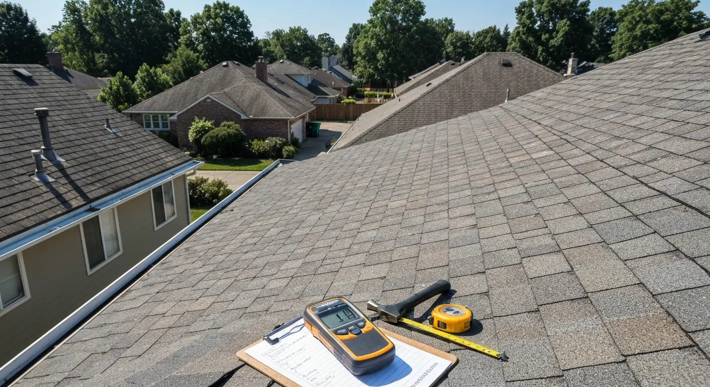 Roof maintenance inspection