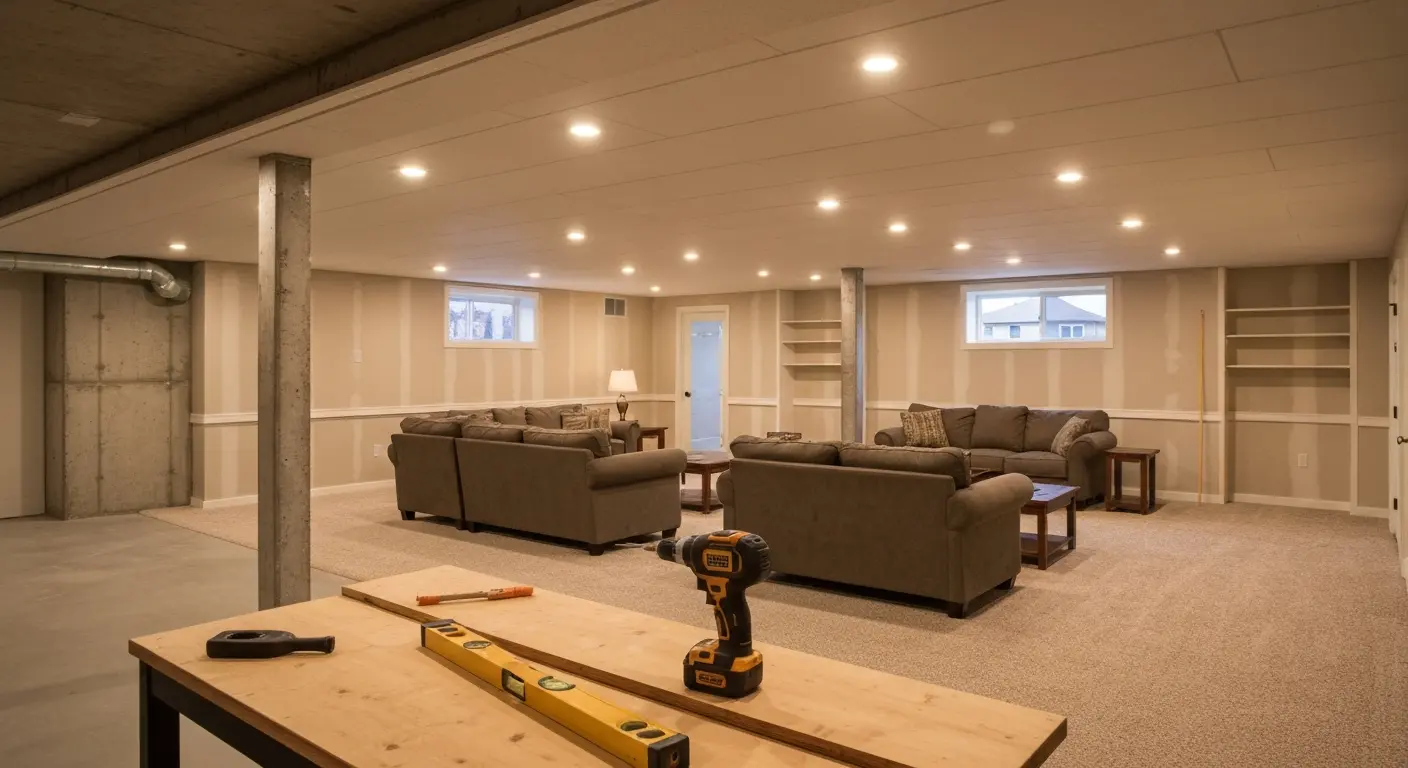 Basement family room project