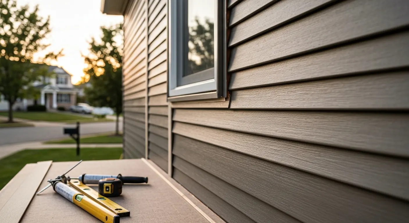 Siding repair work