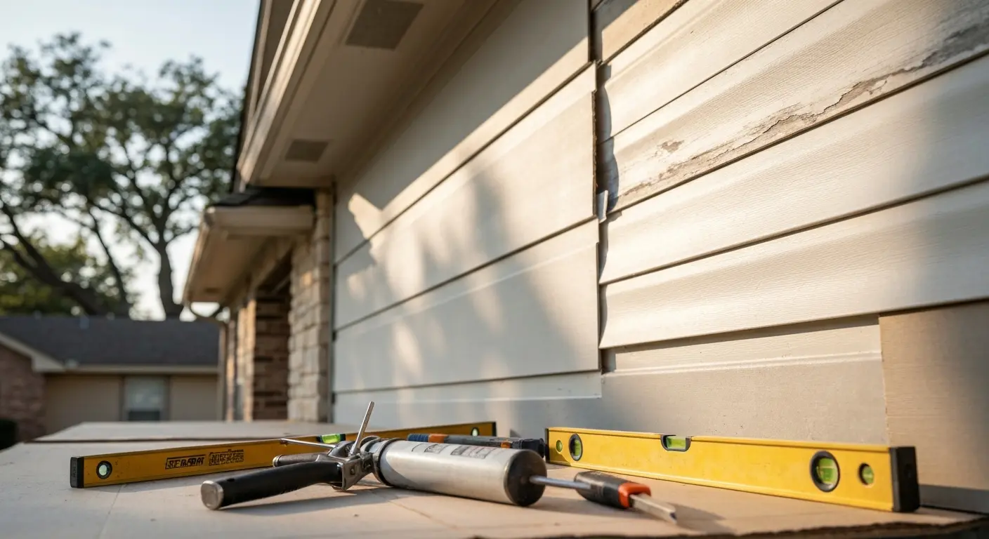 Siding repair work