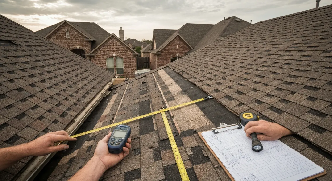 Storm damage roof inspection Edmond