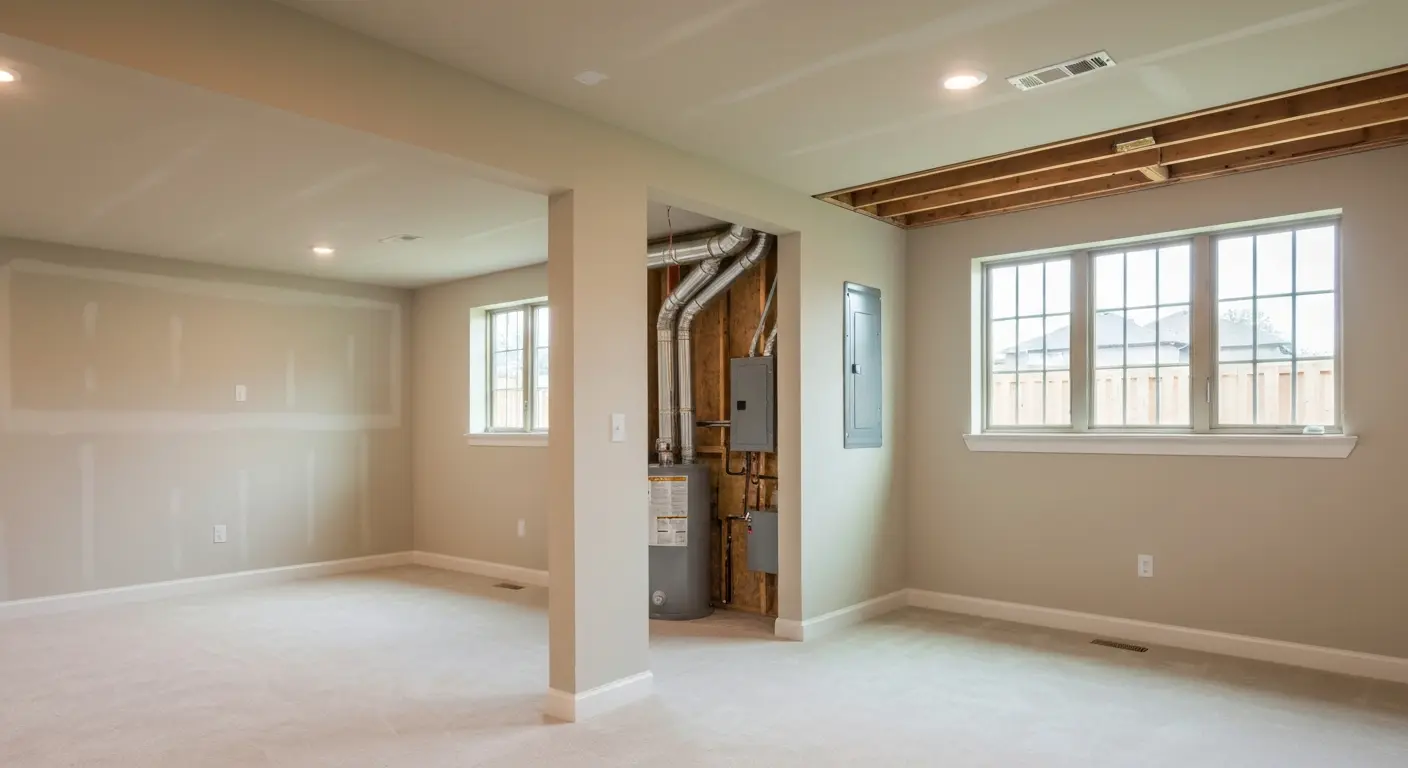 Finished basement in Edmond