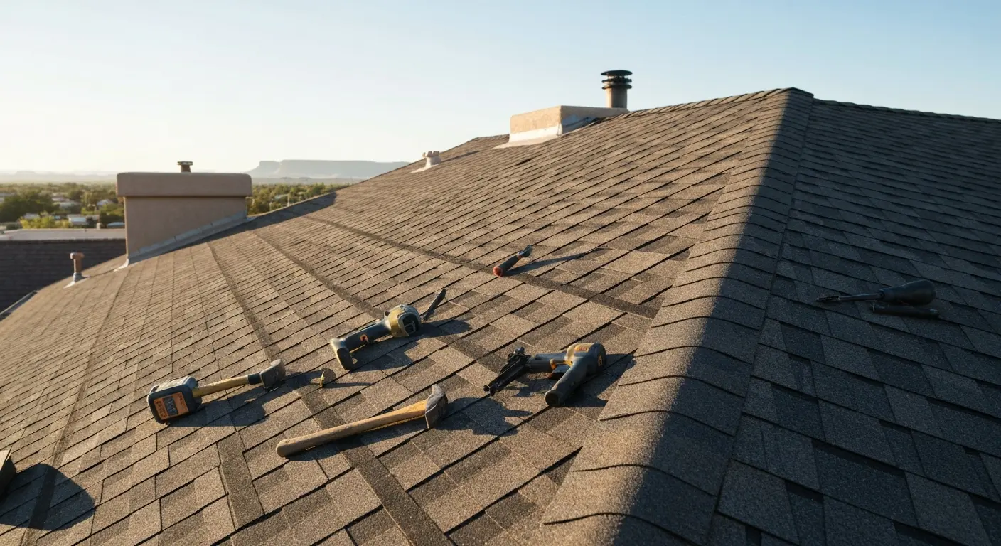 Storm damage roof repair