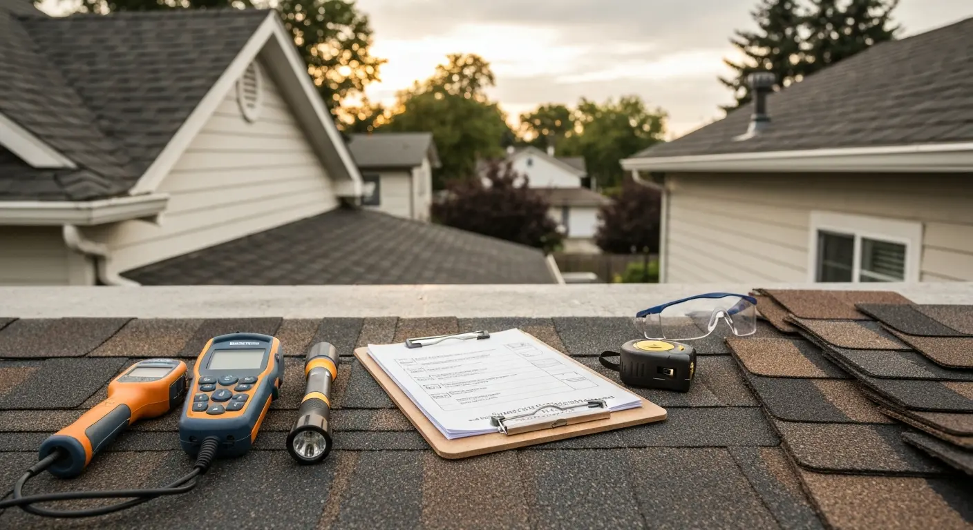 Roof inspection equipment