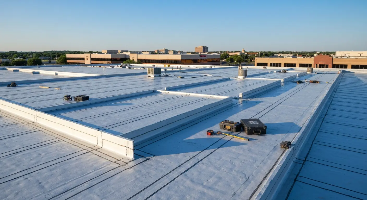 Commercial roofing project