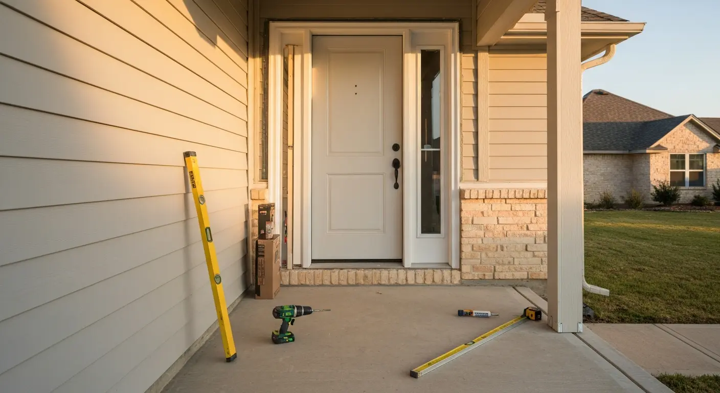 Front door installation