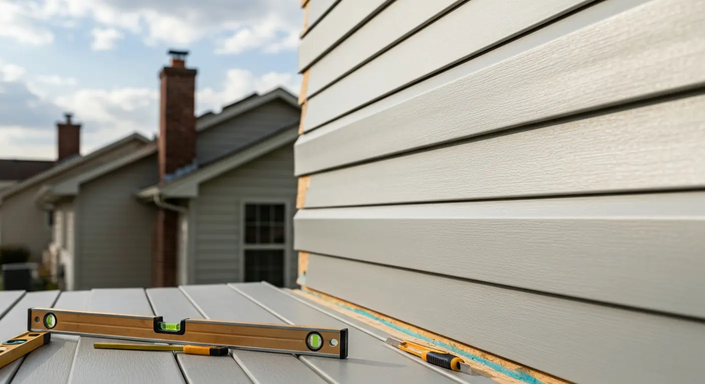 Siding contractor work