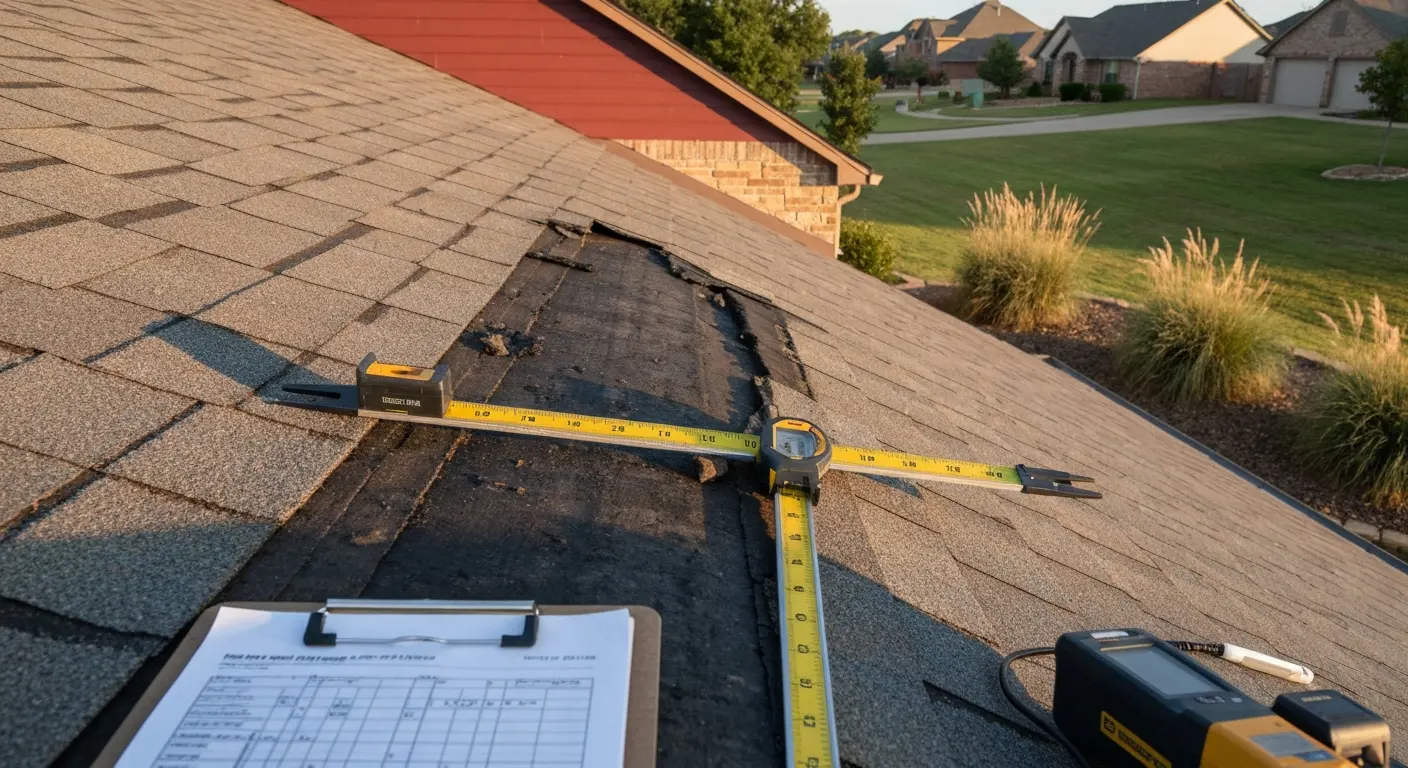 Storm damage roof repair