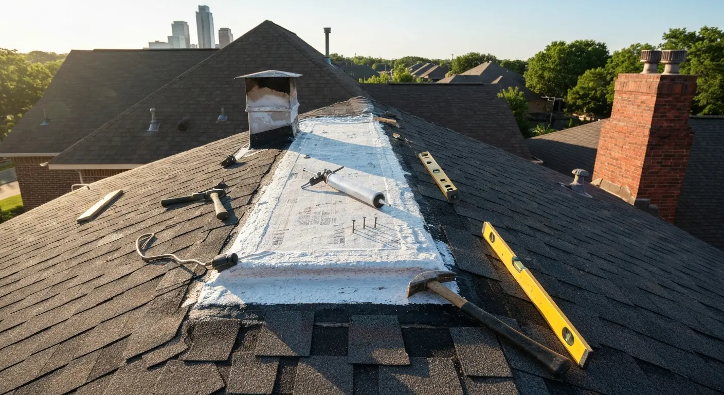 Roof leak repair in Edmond