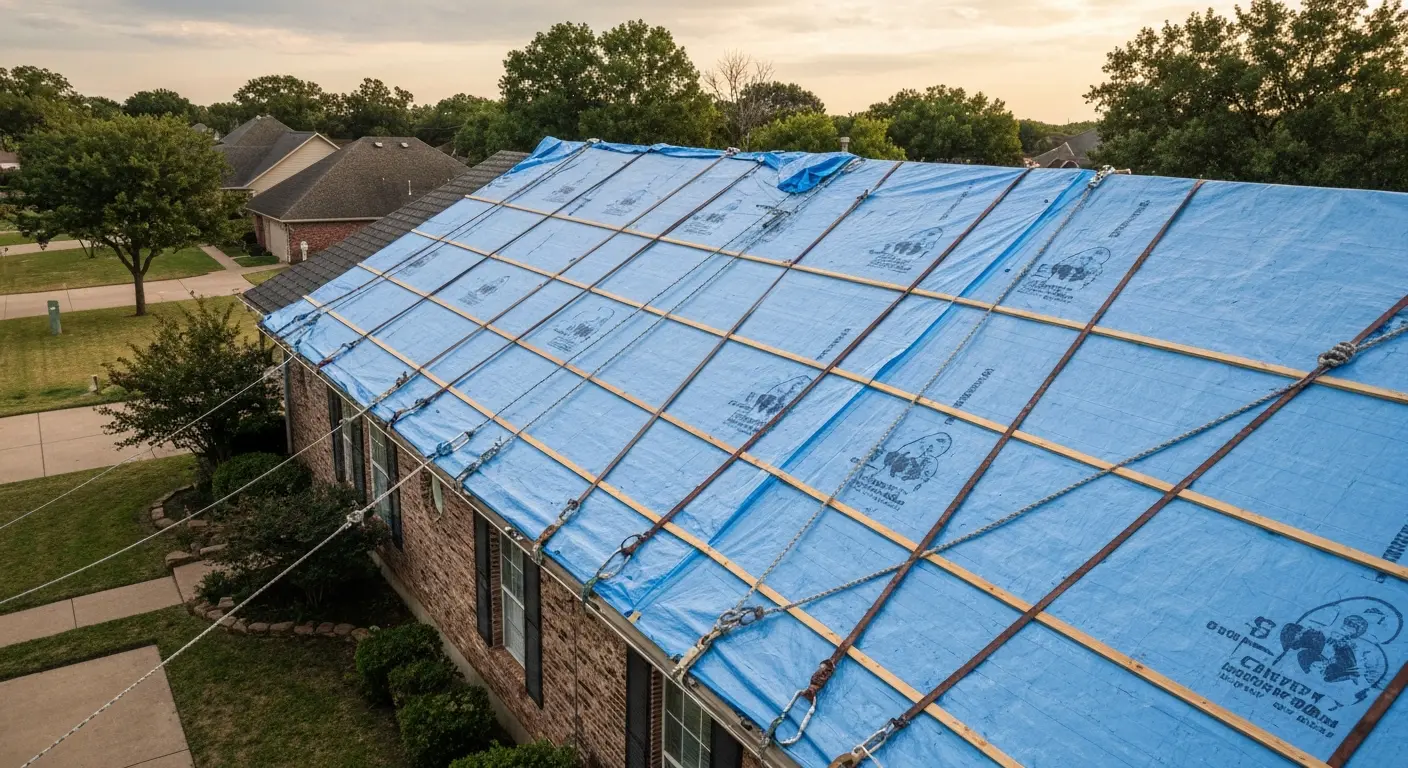 Emergency tarping service