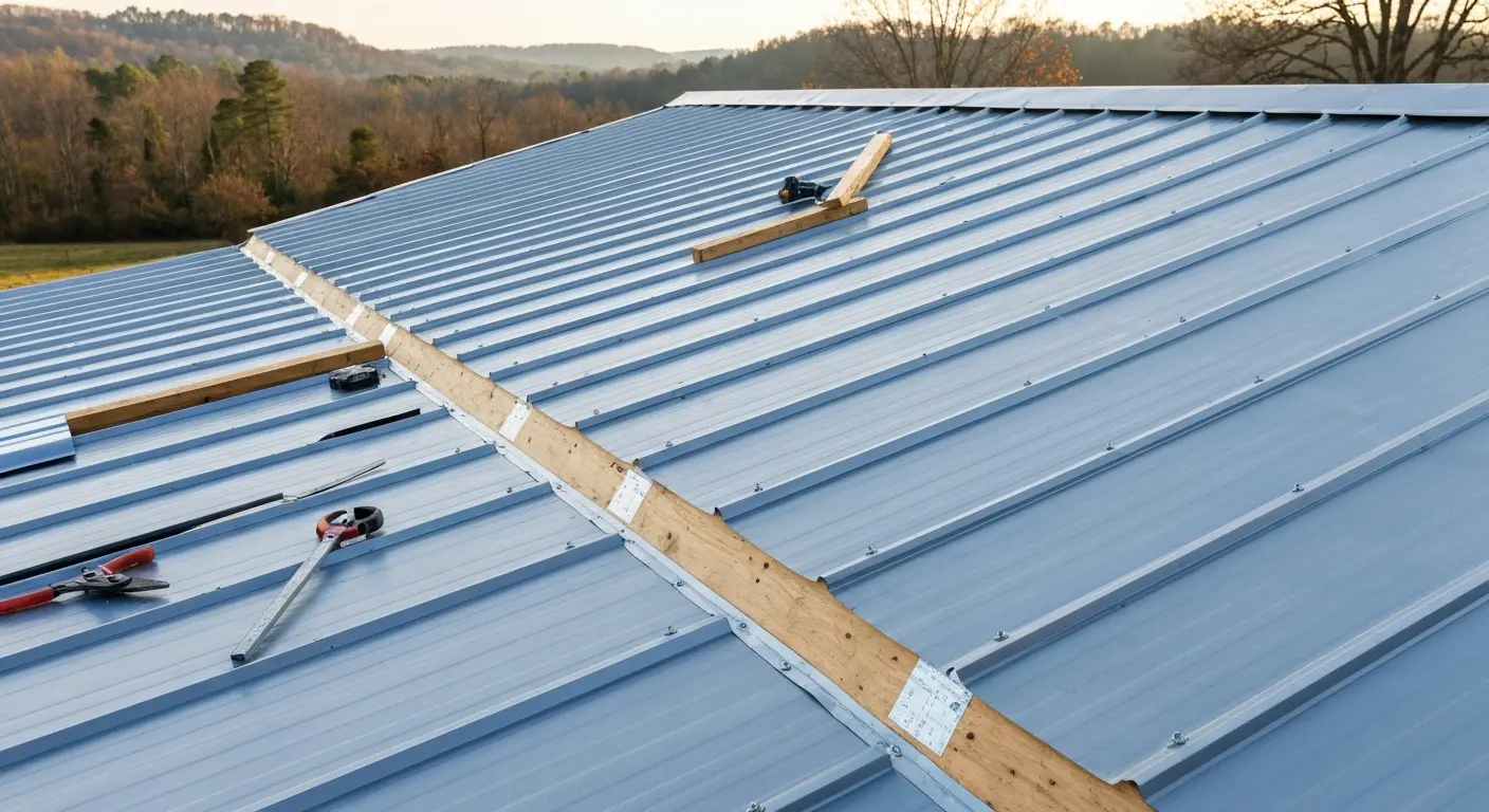 Roof replacement installation