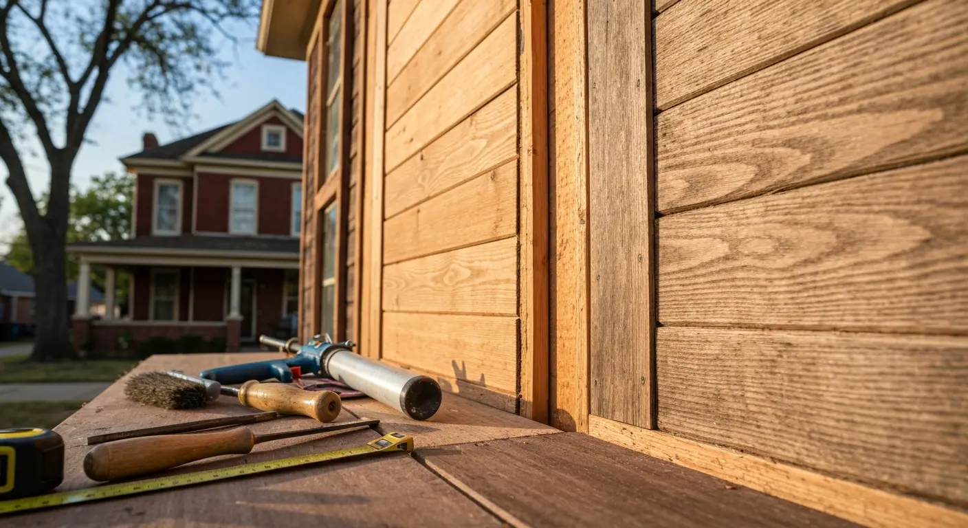 Wood siding repair