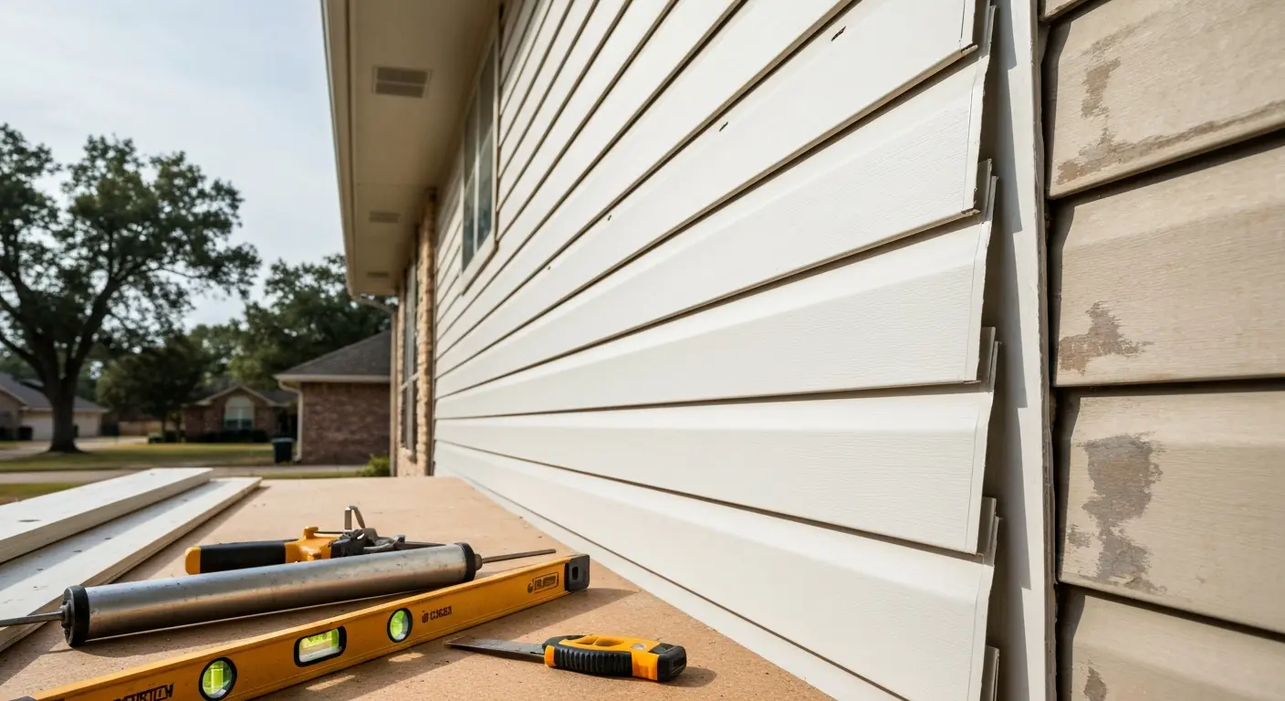 Siding repair work