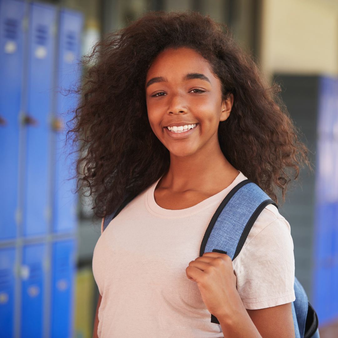 Confident high school student preparing for the SAT