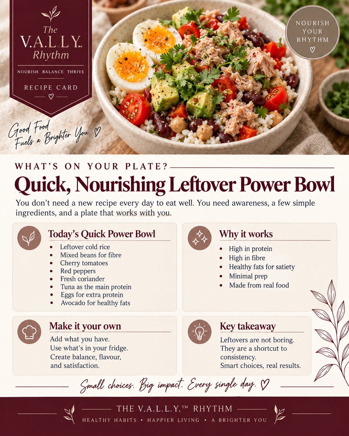 Quick Nourishing Leftover Power Bowl
