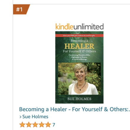 Sue Holmes #1 Amazon Bestseller screenshot