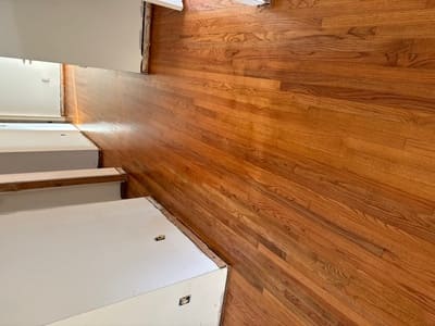 old orange wood floor