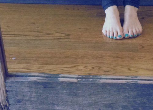 Feet on the ground