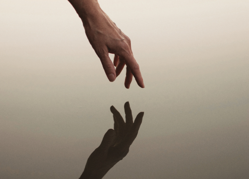 A hand and a shadow