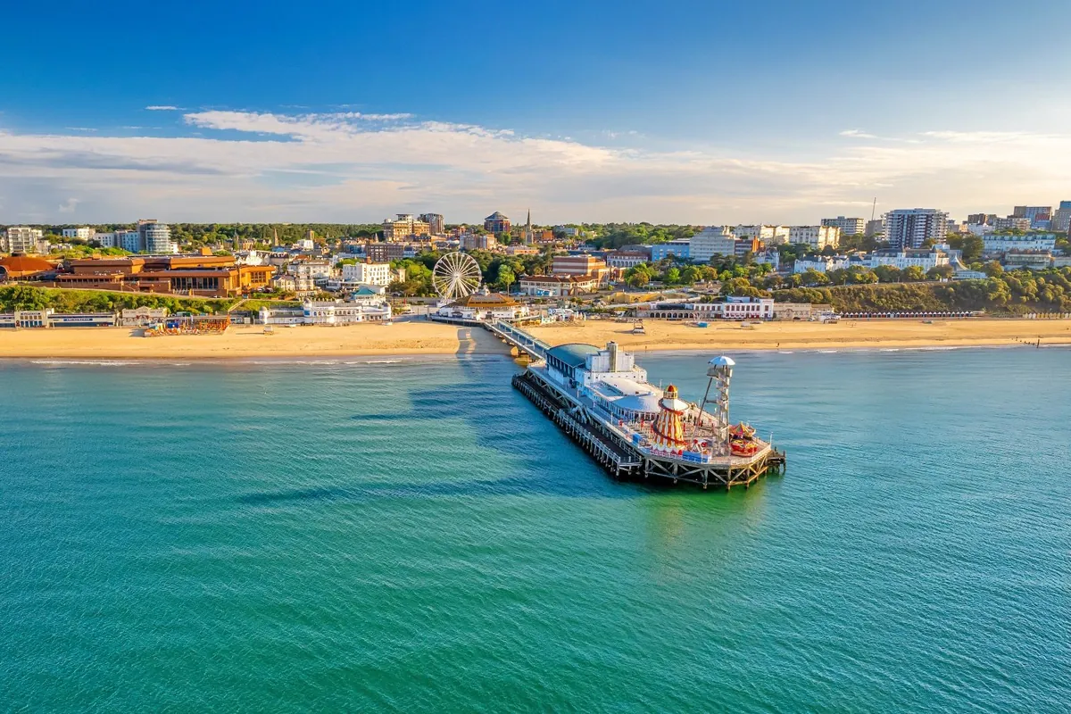 Aerial view of Bournemouth