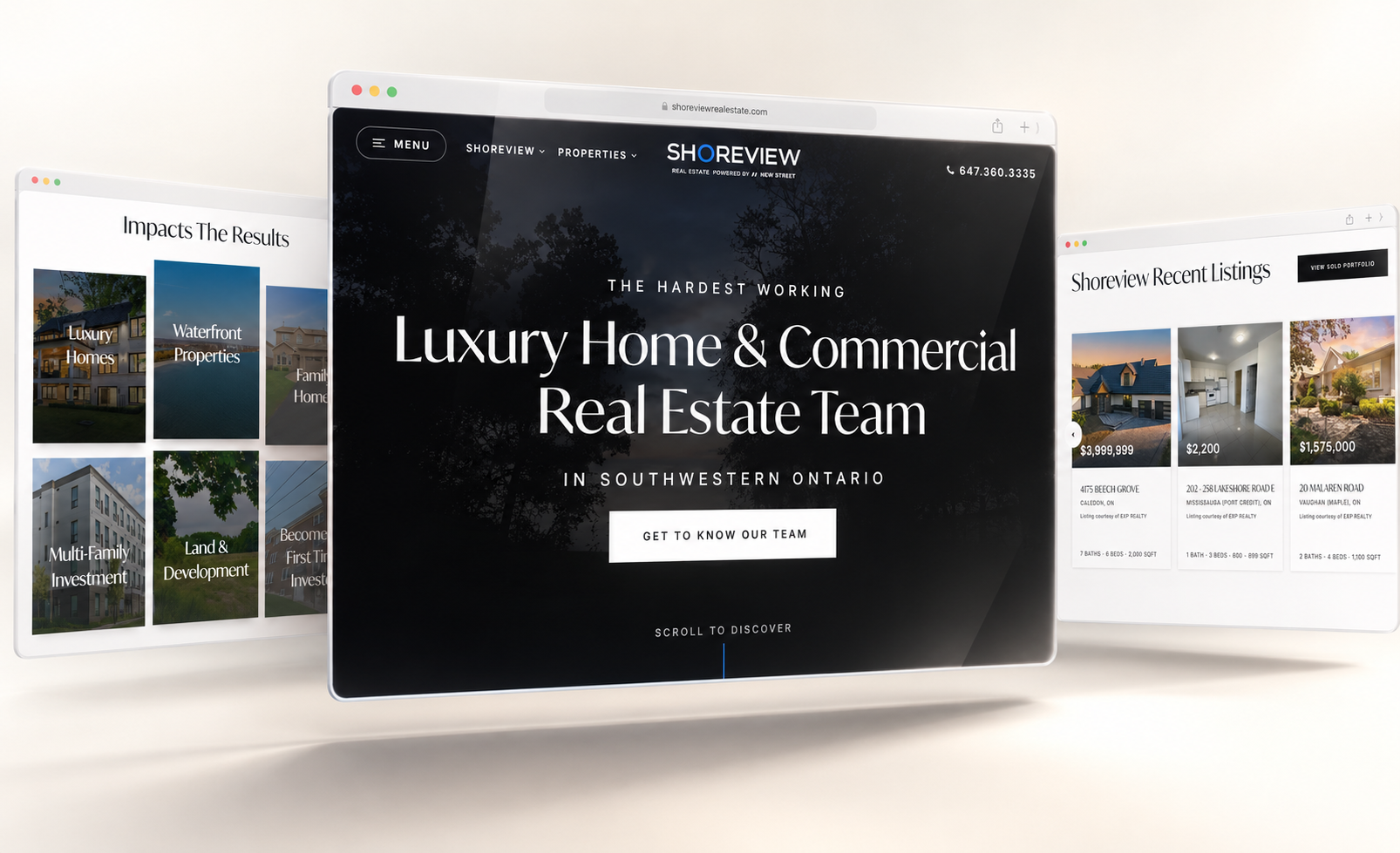 Shoreview luxury MLS website built by RealEthos