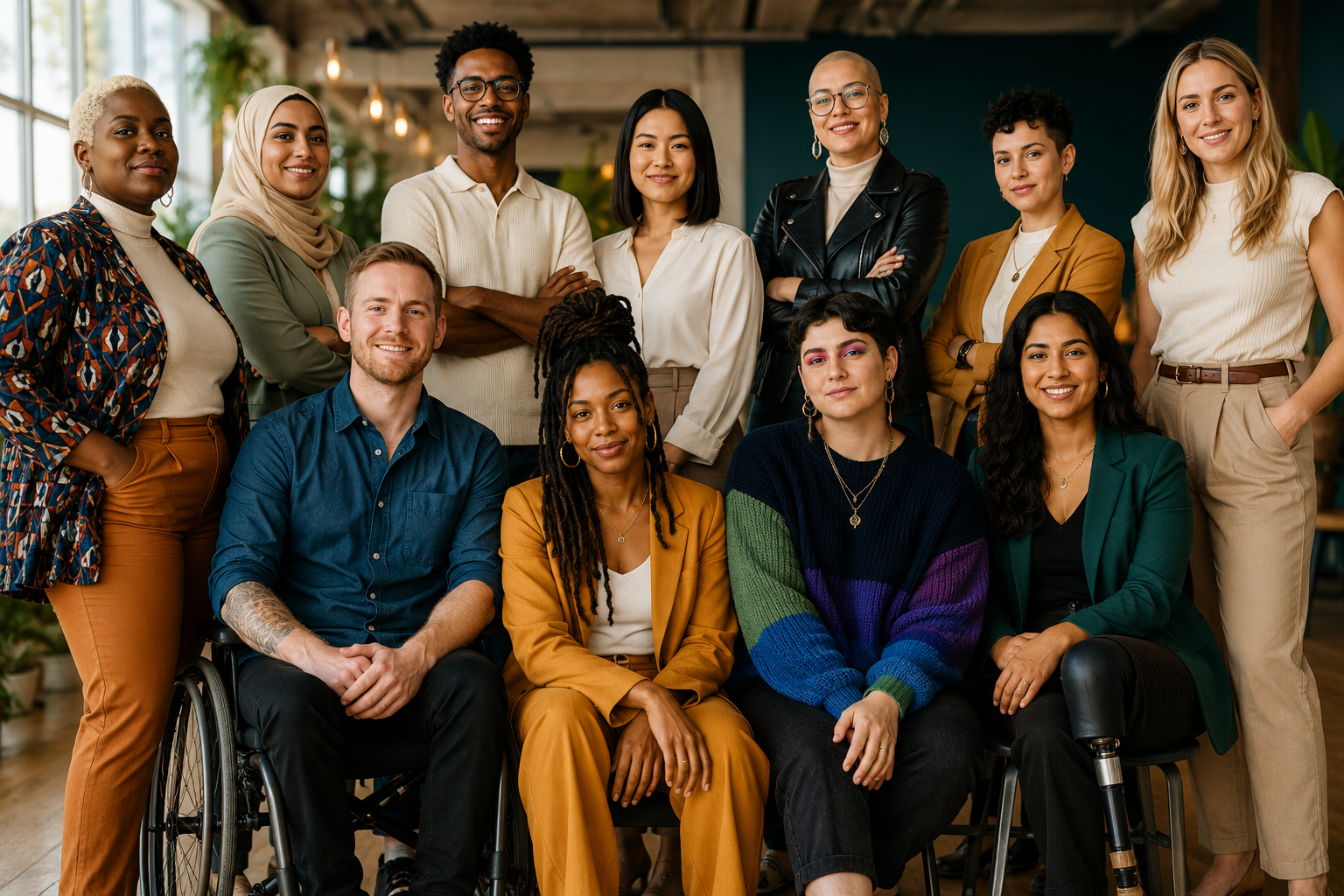 Diverse group of coaching professionals