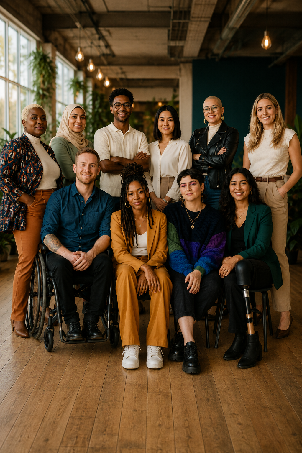 Diverse group of Radiant Health Institute community members