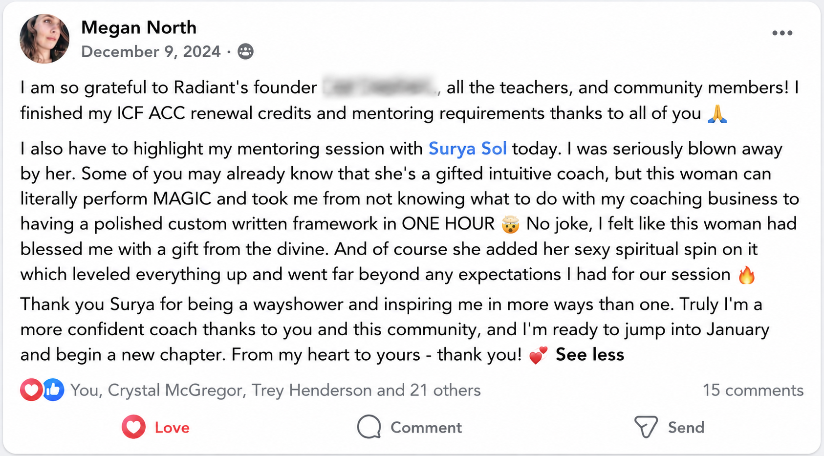 RHI student testimonial