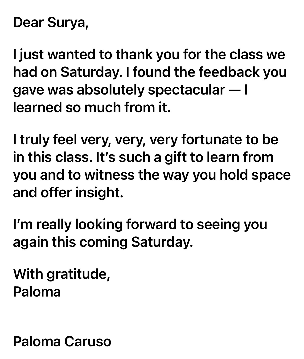 RHI student testimonial