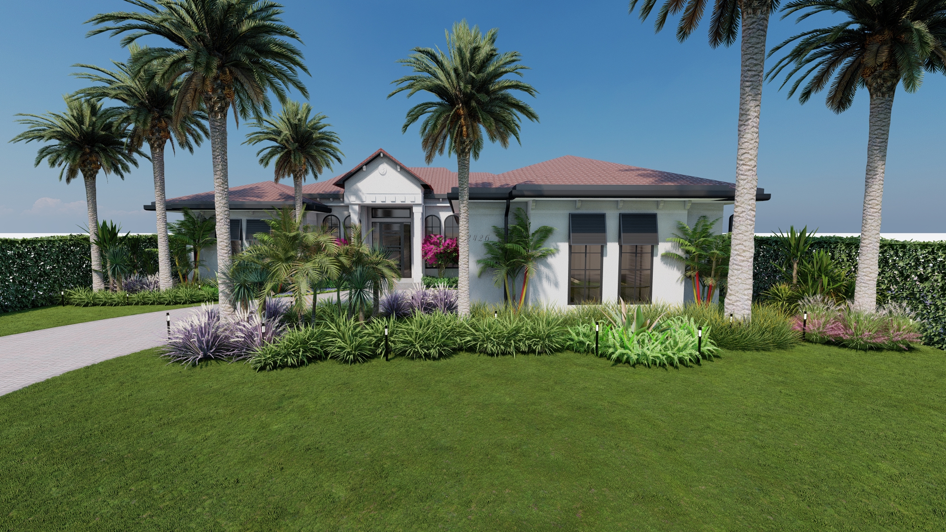 Front yard hardscape plan