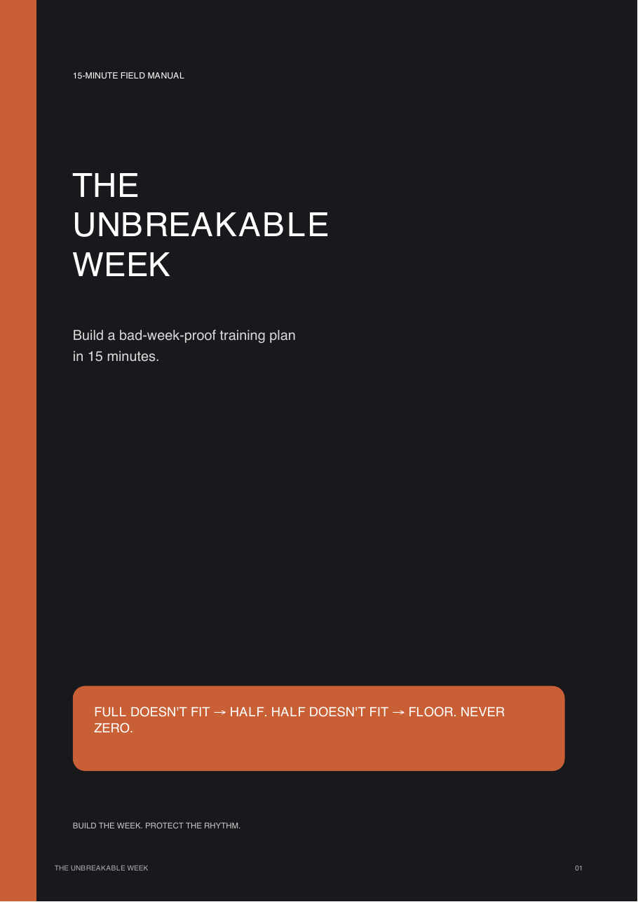 The Unbreakable Week visual field manual cover
