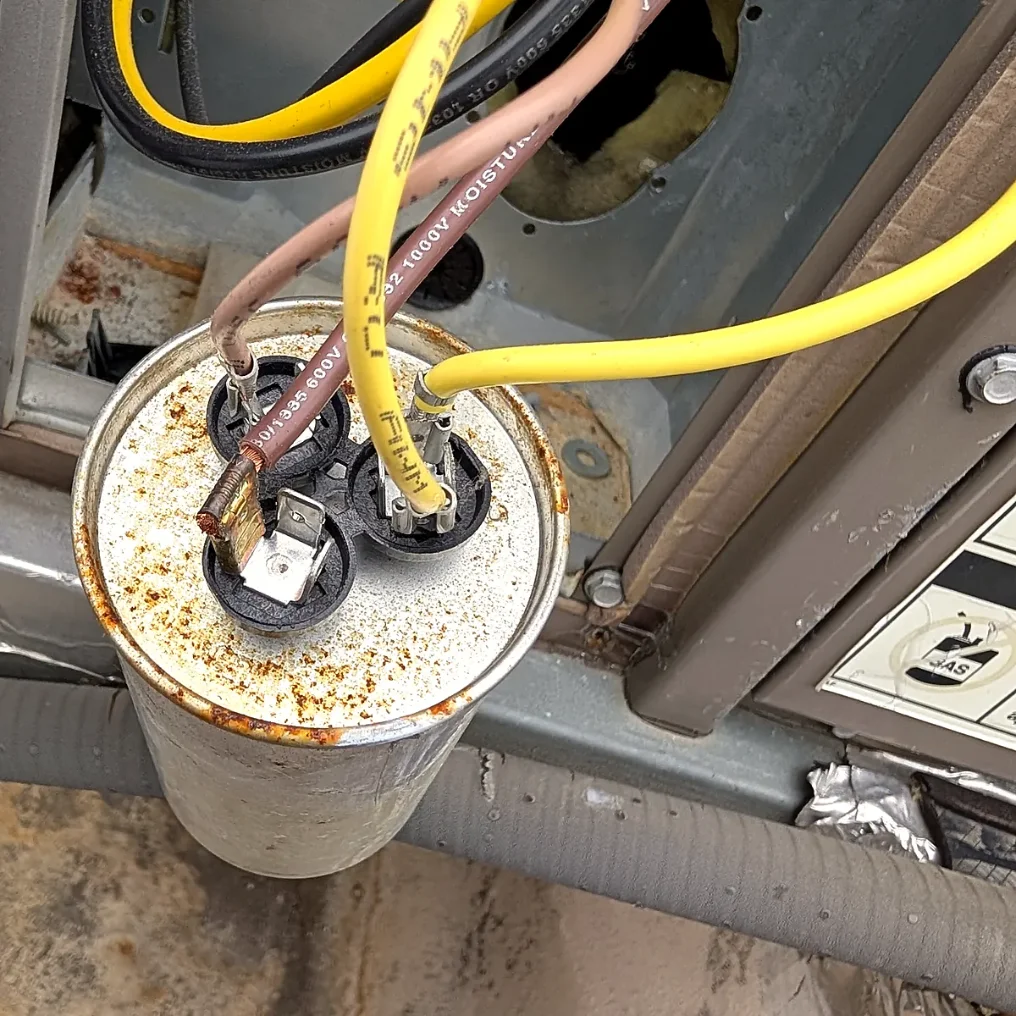 Failed AC capacitor, Freehold NJ repair