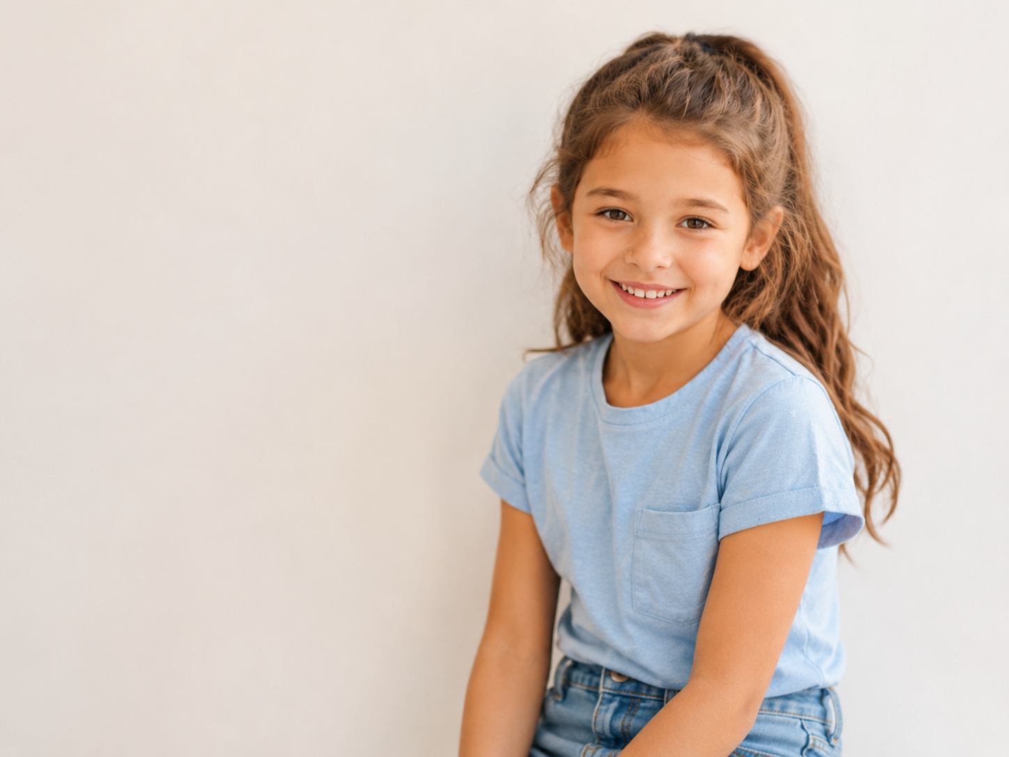 Child in studio setting