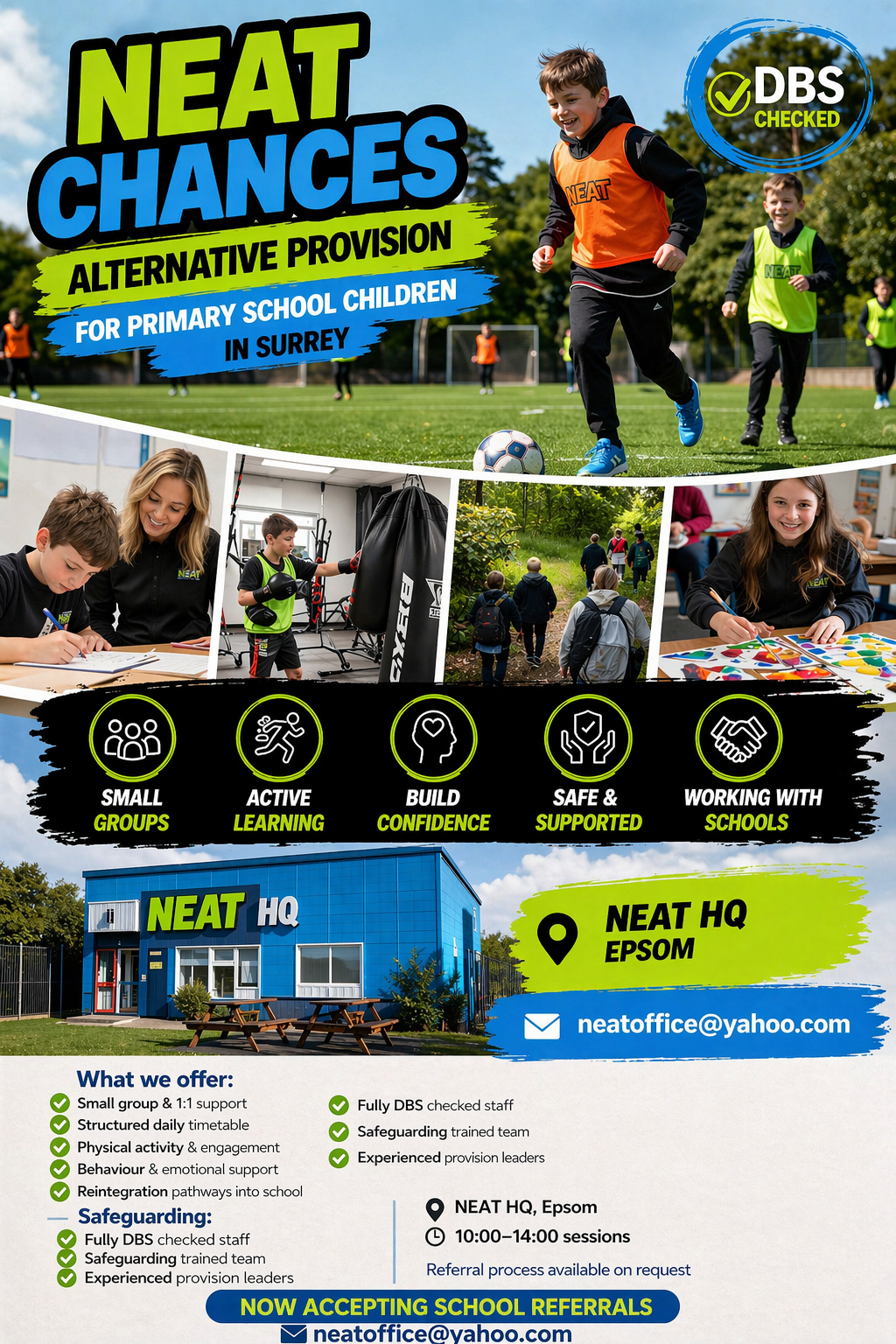 Neat Chances outdoor activity with children